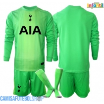 Camisa de time de futebol Tottenham Hotspur Goleiro Replicas 1º Equipamento Infantil 2025-26 Manga Comprida (+ Calças curtas)